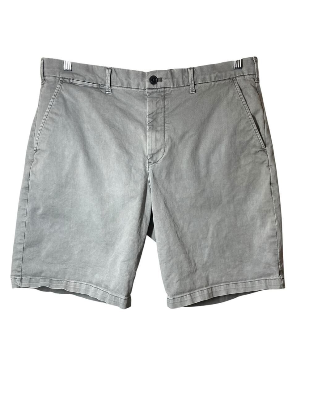 GAP Mens Shorts Size 36 Casual Chino Gray Pilot Grey 10" Inseam Stretch
